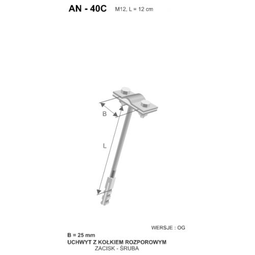 Uchwyt na drut wkręcany L=120mm z-śruba z kołkiem fi12 /OG/ AN-40C/OG/ C192324 AN-KOM - 1186996098[1].jpg